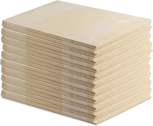 Vista 11 de Paquete de 10 Madera contrachapada de abedul báltico prémium de 0.236 in y 1/4 de pulgada, 12 x 19 pulgadas, lista para Glowforge, grado Paquete