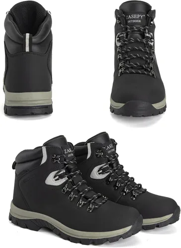 Vista 5 de ZASEPY Hiking Boots Men Work Boots for Men Comfortable & Waterproof & Non-Slip Men's Hiking Boots Trekking Camping Backpacking