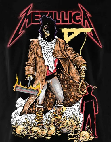 Vista 3 de Metallica Camiseta 'The Unforgiven Verdugo' (negro)