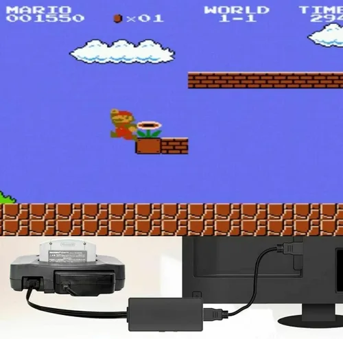 Vista 8 de Adaptador convertidor HDMI de alta calidad para Nintendo 64 Gamecube Super NES SNES