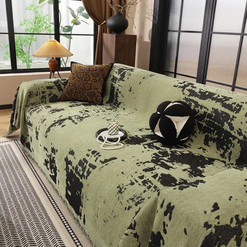 Vista 8 de HANDONTIME Funda de sofá para sofá de corduroy Funda de sofá para niños Funda de sofá jacquard para biplaza Fundas de sofá seccional Funda de sofá