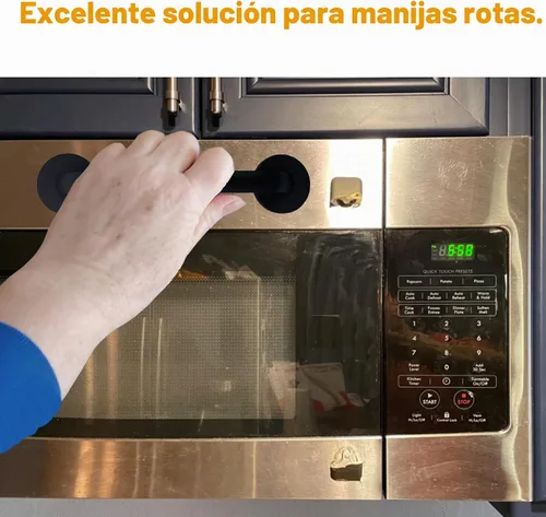Vista 5 de Manija magnética para puerta de refrigerador, mango magnético fuerte para refrigerador, barra de repuesto para nevera, hornos microondas