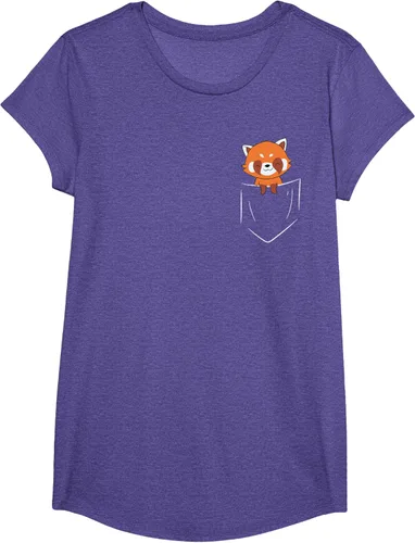 Vista 19 de Funny Red Panda In Pocket - Camiseta con bolsillo, Negro, S