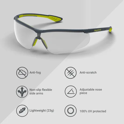Vista 5 de HexArmor VS250 Gafas de Seguridad Azul claro / Trushield-s