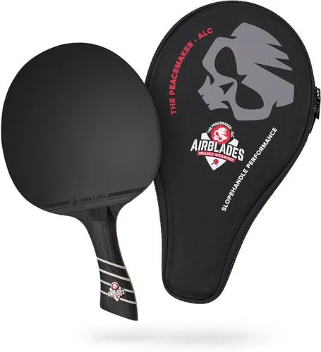 Vista 10 de The Peace Maker ALC - Professional Ping Pong Paddle - Carbon Fiber Table Tennis Racket Producing Maximum Spin & Control for All Levels - Hard Carry