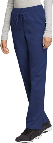 Vista 4 de Pantalones quirúrgicos suaves, elásticos y de estilo cargo con cordón para mujer, de la colección Workwear (modelo WW105)