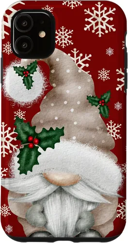 Vista 8 de Aesthetic Snowflake Cute Winter Gnome for Christmas Grandma Case for iPhone 17