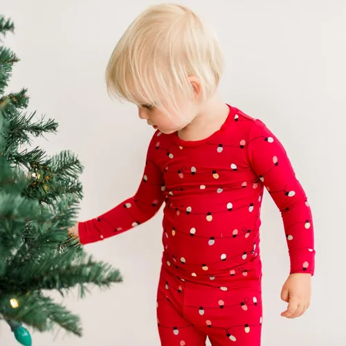 Vista 3 de KicKee - Conjunto de pijama de manga larga Pijamas de otoño para recién nacidos, bebés y niños Acogedora camiseta e inferior a juego