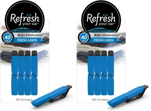 Vista 10 de ¡Refresca tu auto con él! 5 ambientadores de doble fragancia: cítrico y verano de la marca Refresh Your Car, ropa fresca lavada