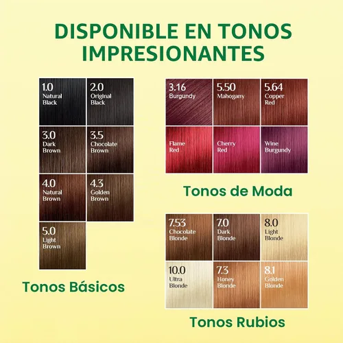 Vista 8 de Nisha - Tinte cremoso para el cabello (150 ml/cada) rojo llama, paquete de 1