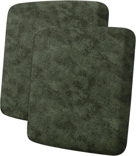 Vista 129 de ANARACHON Fundas de cojín de sofá con aspecto de cuero, juego de fundas de asiento de sofá, protector de muebles para sillón seccional, sofá biplaza