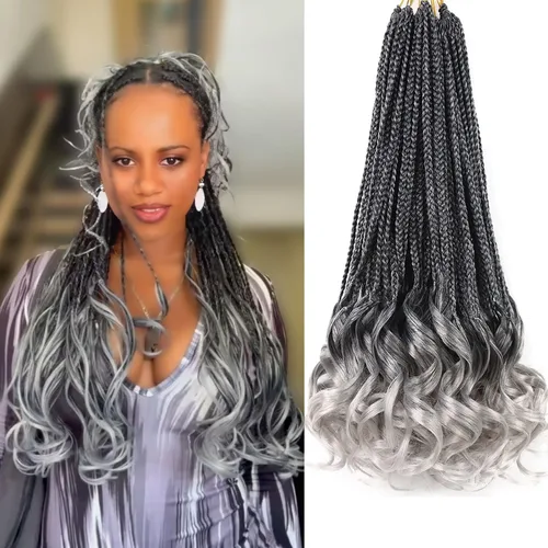 Vista 66 de Cabello para Trenzas Rizo Francés Color 1 Trenzas de Ganchillo Rizo Francés 10 Pulgadas Trenzas de Caja Cabello de Ganchillo para Mujeres y Niños