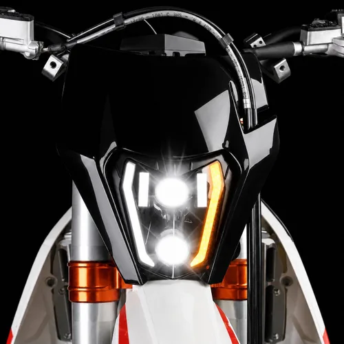 Vista 16 de CHANGCHENG - Faro delantero LED para moto de tierra de 66W 3000lm, kit de faro LED universal para motocicleta, faro para la mayoría de motos