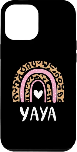 Vista 26 de Yaya Leopard Print Rainbow Cute Mothers Day Funny Yaya Case for iPhone 16