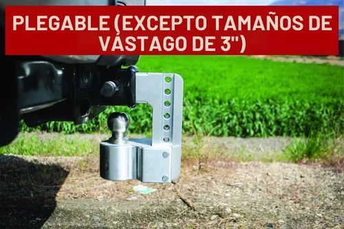 Vista 6 de Weigh Safe Enganche de Remolque Ajustable de Aluminio - Enganche de Remolque con Báscula de Peso de Lengüeta Incorporada - Compatible con Receptores