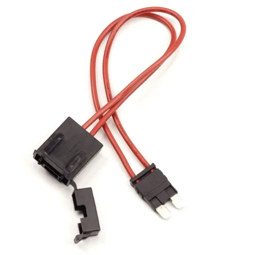 Vista 5 de Compatible 5PCS 32V 16 AWG Specialized Car Fuse Holder Connector 30A,Standard ATO Blade Type for ATM Fusebox Panels,with 5Pcs Fuses,11.5 Inch