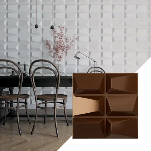 Vista 8 de Ekena Millwork WP20X20STWH 19 5/8 pulgadas de ancho x 19 5/8 pulgadas de alto Stratford EnduraWall Decorativo 3D Panel de pared cubre 2.67 pies