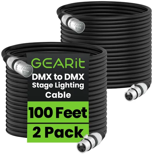 Vista 14 de GEARit XLR Cables de 1 pie 6 unidades de varios colores, cable de micrófono XLR macho a hembra, cable de micrófono blindado equilibrado