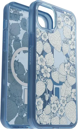 Vista 13 de OtterBox Symmetry - Funda con MagSafe para iPhone 14 Plus (SOLAMENTE), embalaje no minorista - Rosa translúcido transparente (Polvo de Hada)