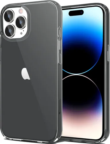 Vista 13 de JJGoo Compatible con iPhone 14 Pro, transparente, suave, a prueba de golpes, delgada, delgada, funda protectora transparente para teléfono