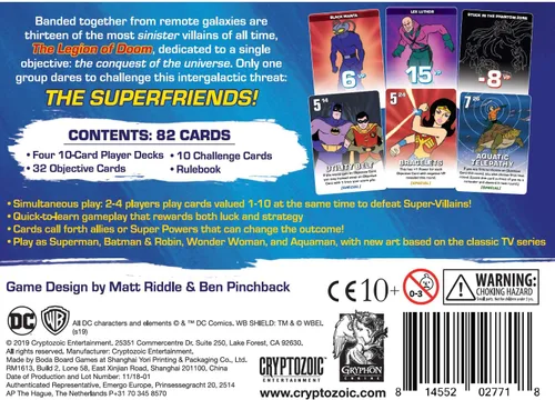 Vista 4 de Cryptozoic Entertainment Juego de cartas Challenge of The Superfriends, multicolor