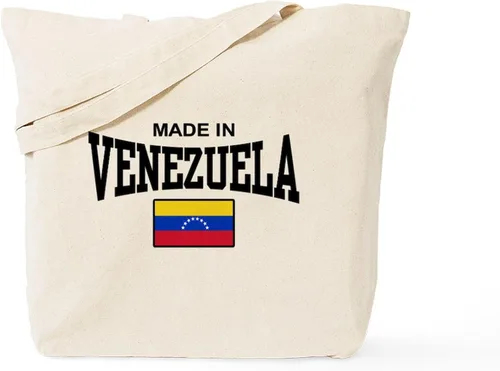 Vista 12 de CafePress Made In Venezuela Tote Bag Reutilizable Natural Beige Lona Bolsa de Compras