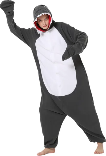 Vista 3 de Unisex Adult Onesie Pajamas Animal Cosplay Onesies Costume Christmas Party Sleepwear HomeWear Jumpsuit
