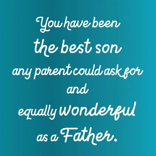 Vista 8 de Prime Greetings Tarjeta del día del padre del hijo, hecha en Estados Unidos, ecológica, tarjeta gruesa con sobre de primera calidad de 5 x 7.75