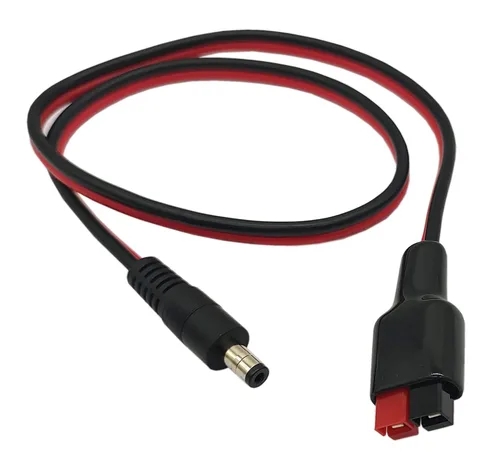 Vista 6 de Cable de extensión de enchufe de alimentación de 14 AWG CC de 0.217 in x 0.083 in para batería de reserva del generador y panel solar plegable