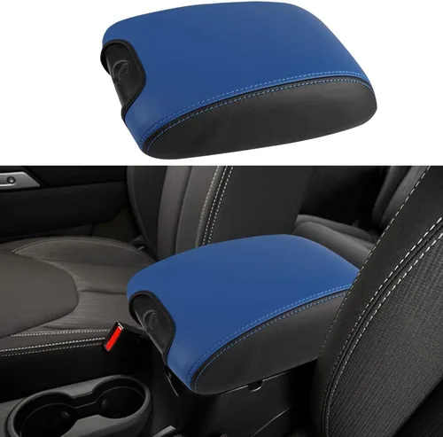Vista 27 de Funda para el reposabrazos de la consola central, de piel, antiarañazos, de protección, accesorios de decoración interior, para Tesla Model 3 Negro