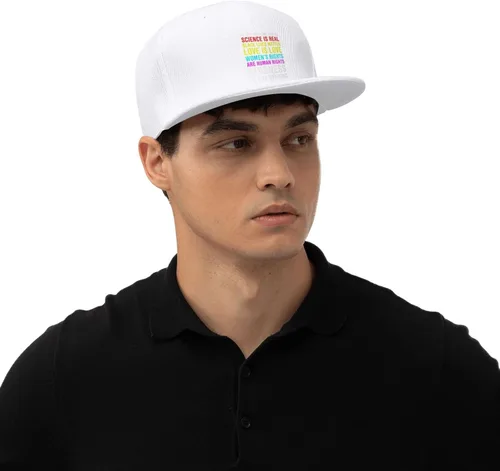 Vista 35 de Pride Flag in This House We Believe Science is Real Black Lives Matter Baseball Hats for Men Dad Hat,Black