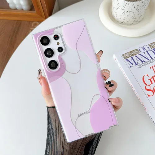 Vista 11 de DEFBSC Funda compatible con Samsung Galaxy S22, diseño artístico de forma suave con funda protectora de parachoques incorporada, bonita funda