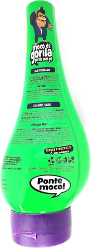 Vista 4 de Moco de Gorila Gel para el cabello, alta durabilidad, aroma fresco, forma de gel, tamaño 11.99, verde