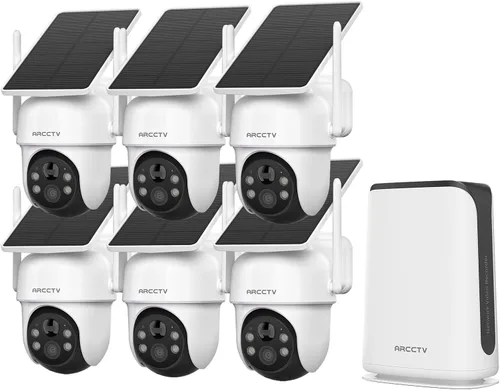 Vista 10 de ARCCTV Cámaras de seguridad al aire libre inalámbricas de 4MP alimentadas