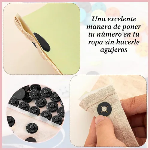 Vista 3 de Juexica Clips de babero para correr, sistema de fijación de hebilla de número de carrera, soporte de sujetador de maratón para eventos de campo