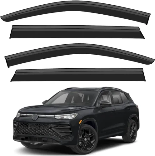 Vista 25 de Protector de lluvia adhesivo compatible con Toyota RAV4 2019-2025, protector de parabrisas de policarbonato, deflector de viento para ventana