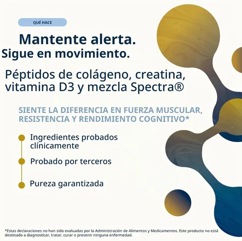 Vista 2 de Metagenics StayStrong+ Colágeno en polvo con creatina, sandía y frambuesa