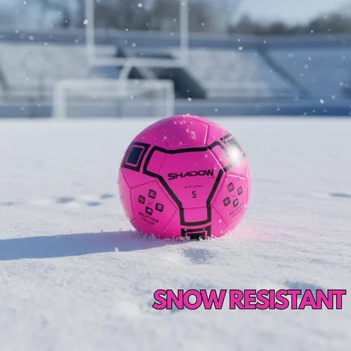 Vista 4 de Shadow Model Soccer Ball, Metallic Bright Color, Size 5 Soccer Ball. Weatherproof Soccerball. Ultra Thick Cover Ideal for Inclement Weather Due to