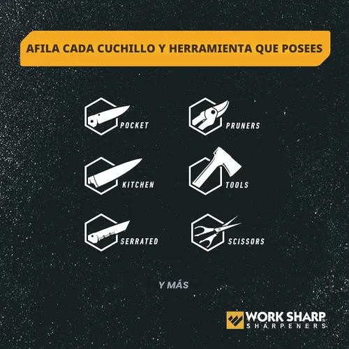 Vista 5 de Work Sharp MK2 - Afilador eléctrico profesional de cuchillos y herramientas, herramienta ajustable y sistema de afilado de cuchillos