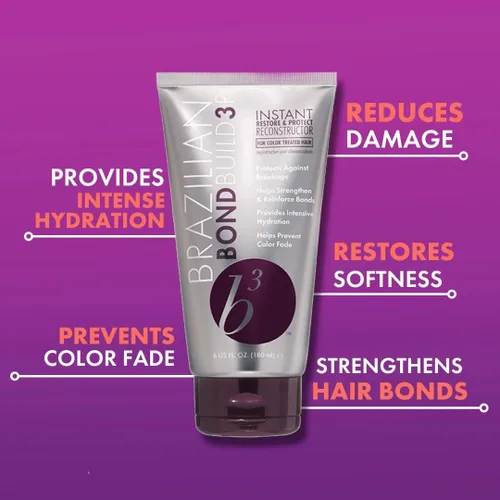 Vista 2 de B3 Brazilian Bondbuilder Instant Restore & Protect Reconstructor, 6 onzas líquidas (paquete de 1)