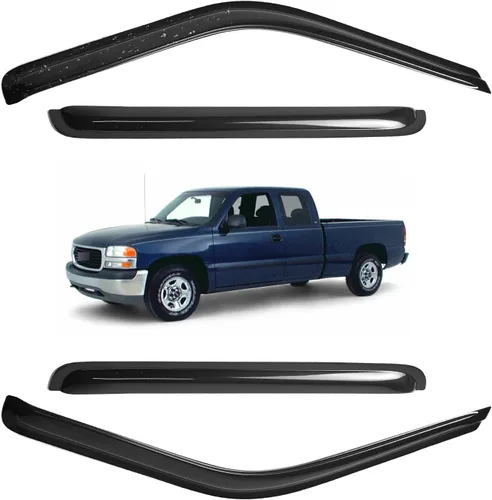 Vista 48 de Viseras para ventanas para Mazda 3 Sedán 4 puertas 2004 2005 2006 2007 2008 2009 estilo JDM Mugen, deflector de viento, protector solar y de lluvia