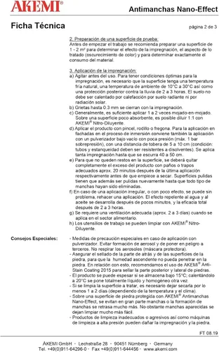Vista 3 de Akemi Repelente de Manchas Nano 1 Litro