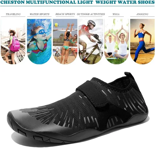 Vista 7 de Cheston Zapatos acuáticos de secado rápido para hombre y mujer