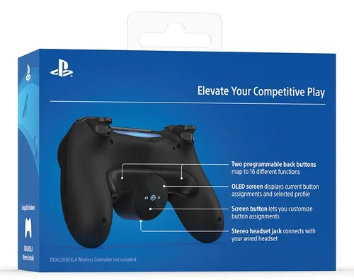 Vista 2 de Sony DUALSHOCK 4 Wireless Controller Rcktasten-Ansatzstck, Bluetooth, Windows