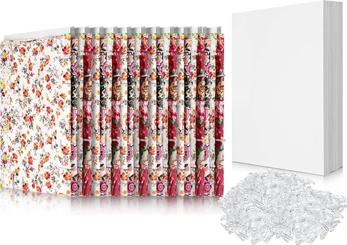 Vista 10 de Teling Tableros de cómics de 7.5 x 10.5 pulgadas, tablero de respaldo de tela y clips de cocodrilo de plástico en forma de U, tablero de póster