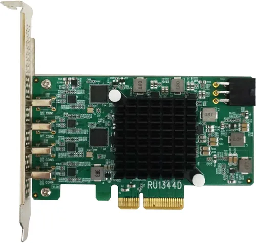 Vista 2 de HighPoint Tecnologías RocketU 1344D PCIe 3.0 x4 4X 10Gb/s Puerto USB 3.2 Controlador