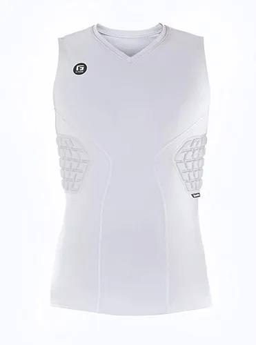 Vista 4 de G-Form Camiseta de compresión acolchada - Camiseta protectora sin mangas para protección de baloncesto y voleibol Negro