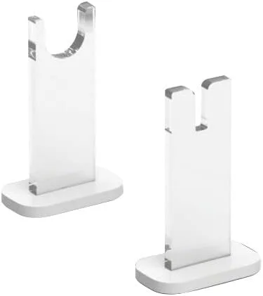 Vista 2 de Soporte de exhibición de 2 piezas para cuchillo, soporte de acrílico para cuchillos de colección, soporte de exhibición de cuchillos de escritorio
