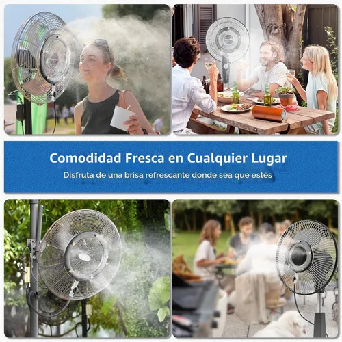 Vista 7 de POCKET PANDA Misters de ventilador para refrigeración al aire libre, kit