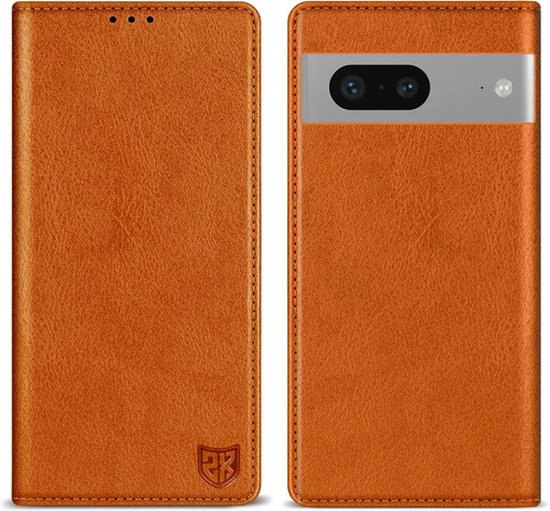 Vista 13 de ZZXX - Funda tipo cartera para Google Pixel 7, magnética fuerte de 6.3 Negro
